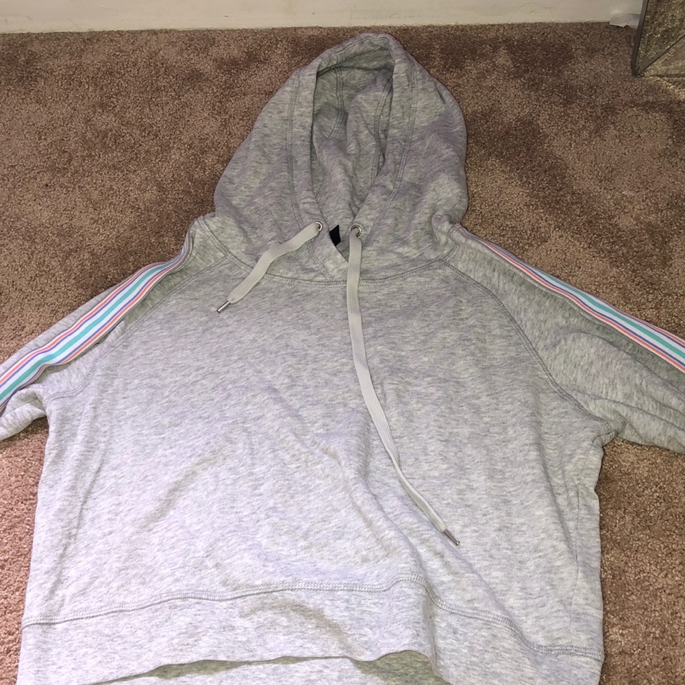 Gray crop sweater